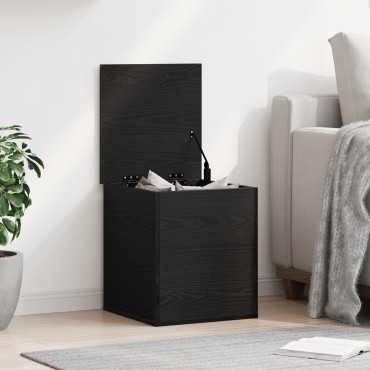 vidaXL Κουτί Αποθήκευσης Μαύρη Δρυς 40x42x46cm Φτιαγμένο από Ξύλο 1 τεμ.