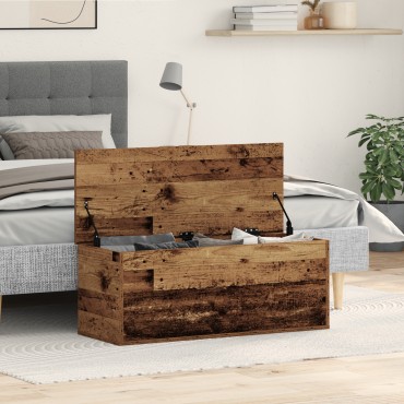 vidaXL Κουτί Αποθήκευσης από Παλιό Ξύλο 90x35x35cm 1 τεμ.