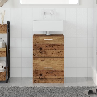vidaXL ντουλάπι νιπτήρα παλιό ξύλο 40x37x59cm Επεξεργασμένο ξύλο