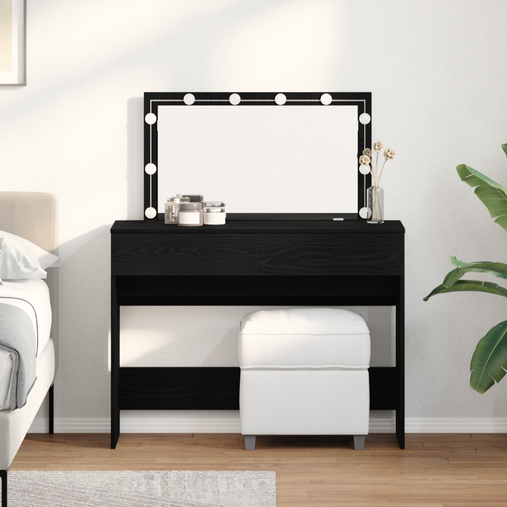vidaXL Τραπέζι περιποίησης Μαύρη Οξυά 100x40x120cm