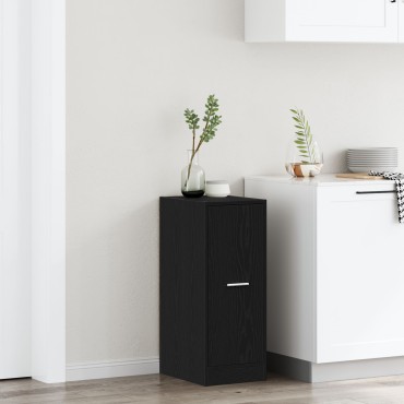 vidaXL Φαρμακοποιός Ντουλάπα Μαύρη Δρυς 30x41x77,5cm Επεξεργασμένο Ξύλο