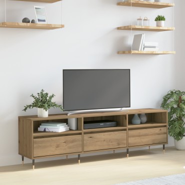 vidaXL Κάγκελο Τηλεόρασης Ξύλο Καλλιτέχνη 150x30x44.5cm Επεξεργασμένο Ξύλο