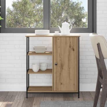 vidaXL Μπουφές Από Δρυς 70x30x80cm Επεξεργασμένο Ξύλο 1 τεμ.