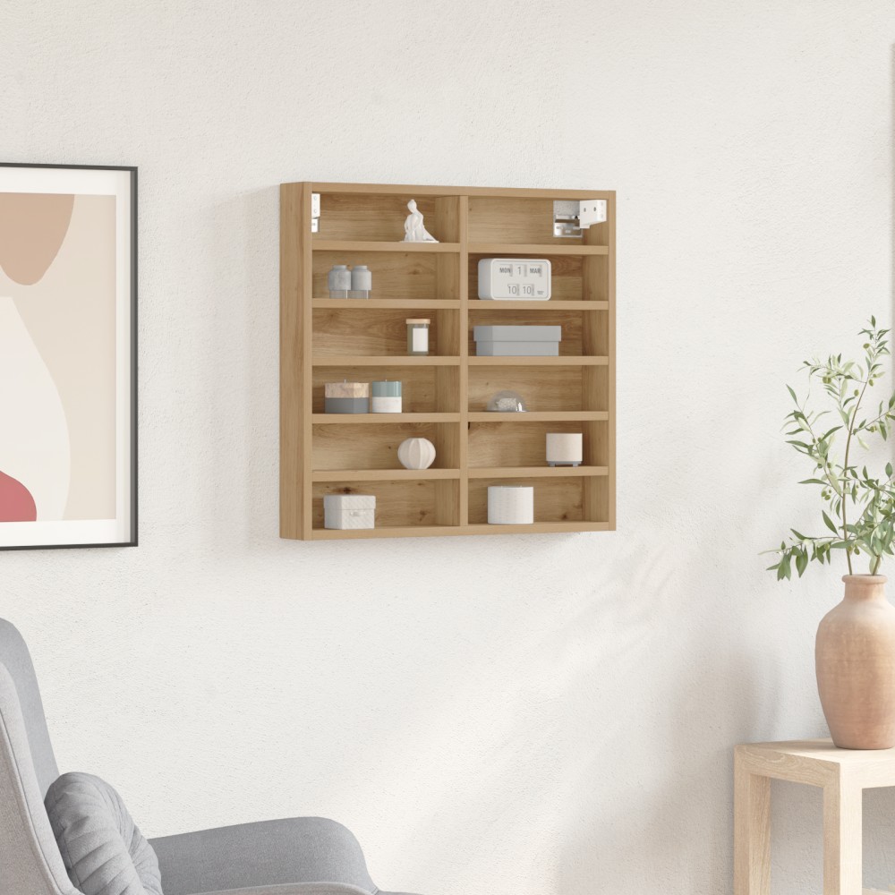 vidaXL Βιτρίνα Καμπίνα από Ξύλο Δρυός 60x8,5x58cm Συνθετικό Ξύλο