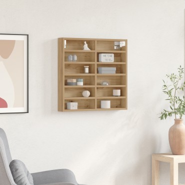 vidaXL Βιτρίνα Καμπίνα από Ξύλο Δρυός 60x8,5x58cm Συνθετικό Ξύλο