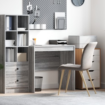 vidaXL Γραφείο Γκρι Σοναμά 80x50x76cm Επεξεργασμένη Ξυλεία 1 τεμ.
