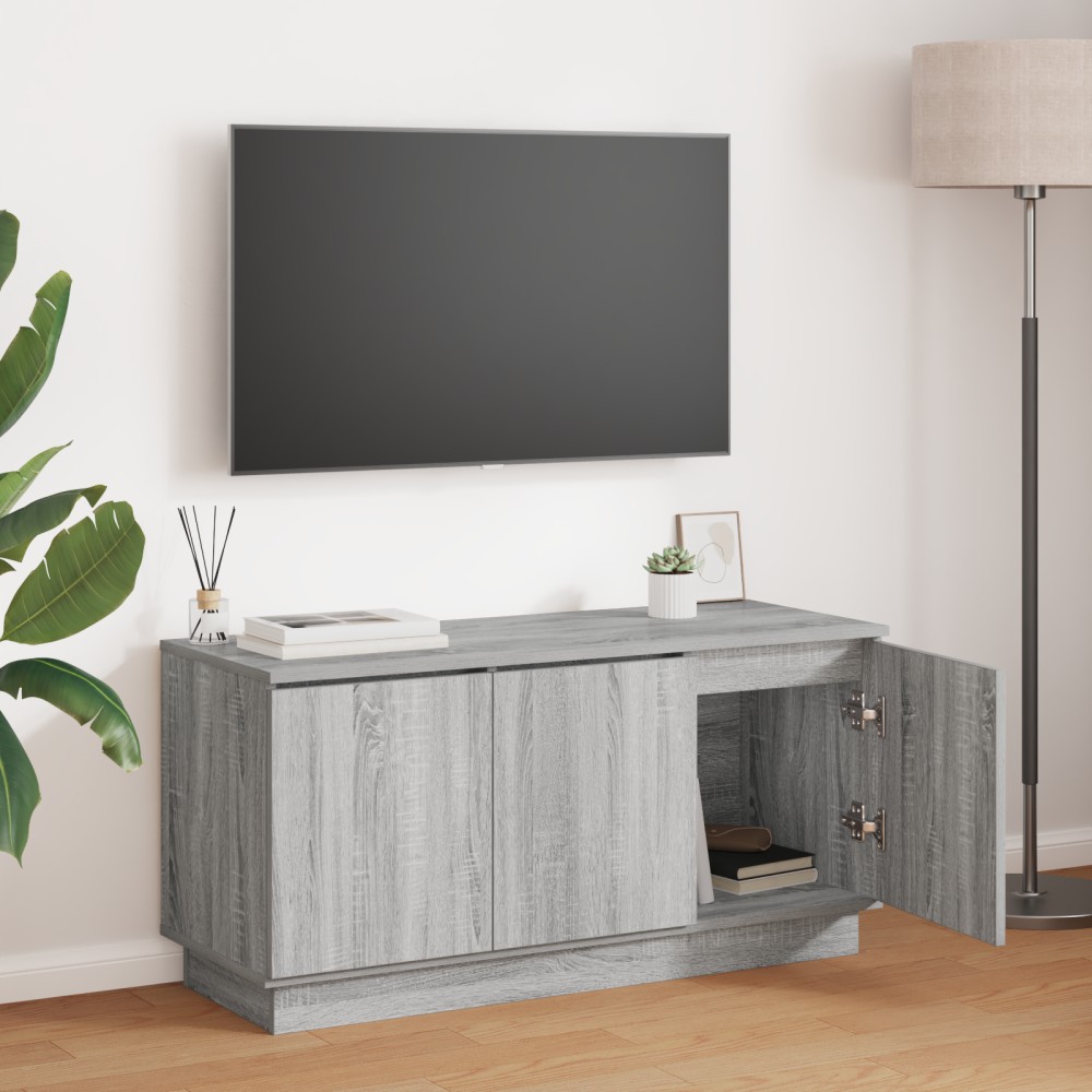 vidaXL Έπιπλο Τηλεόρασης Γκρι Σονομα 100x38x49cm Επεξεργασμένο Ξύλο