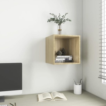 vidaXL Ντουλάπι Τοίχου Sonoma Δρυς 37x37x37cm από Επεξ. Ξύλο 1 τεμ.
