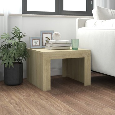 vidaXL Τραπεζάκι Σαλονιού Sonoma Δρυς 50x50x35cm Επεξεργασμένο Ξύλο 1 τεμ.