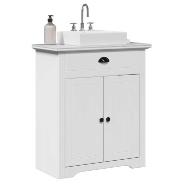 vidaXL Ντουλάπι νιπτήρα μπάνιου "BODO" Λευκό 70x35x80cm