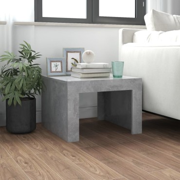 vidaXL Τραπεζάκι Σαλονιού Γκρι Σκυρ. 50x50x35cm Επεξεργασμένο Ξύλο 1 τεμ.