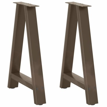 vidaXL Πόδια Τραπεζαρίας Σχήματος Α 2 τεμ. 60x(72-73)cm Ατσάλι