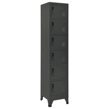 vidaXL Φοριαμός Ανθρακί 38x40x180cm από Ατσάλι 1 τεμ.