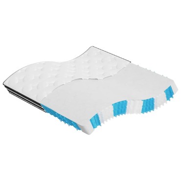 vidaXL Στρώμα με Pocket Springs Μεσαία Σκληρότητα 200x200cm 1 τεμ. - Διπλό