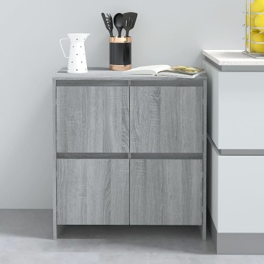 vidaXL Μπουφές Γκρι Sonoma 70x41x75cm από Επεξεργασμένο Ξύλο 1 τεμ.
