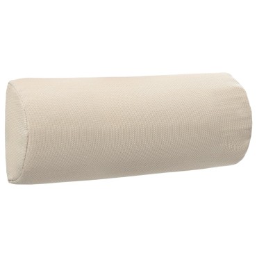 vidaXL Προσκέφαλο Σεζλόνγκ Κρεμ 40x7,5x15cm από Textilene