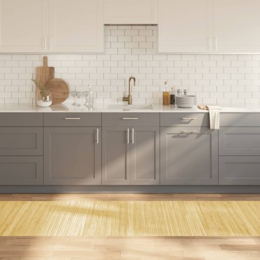 vidaXL Χαλί Ορθογώνιο Ανοιχτό Φυσικό 80x300cm Μπαμπού