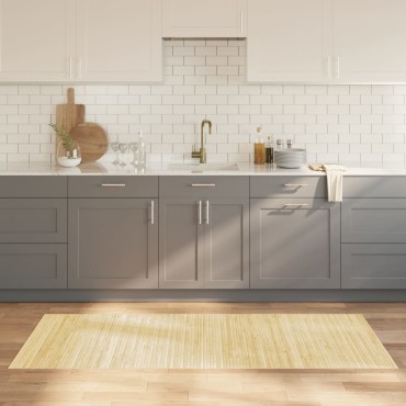 vidaXL Χαλί Ορθογώνιο Ανοιχτό Φυσικό 80x200cm Μπαμπού