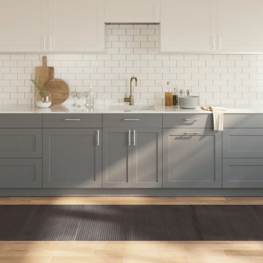 vidaXL Χαλί Ορθογώνιο Σκούρο Καφέ 80x300cm Μπαμπού