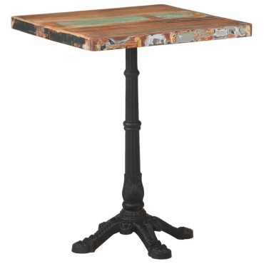 vidaXL Τραπέζι Bistro 60x60x76cm Μασίφ Ανακυκλωμένο Ξύλο 1 τεμ.