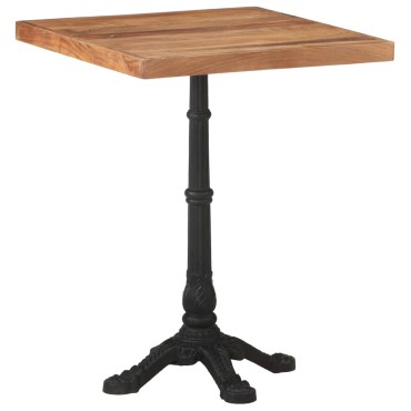 vidaXL Τραπέζι Bistro 60x60x76cm από Μασίφ Ξύλο Ακακίας 1 τεμ.