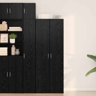 vidaXL Υψηλό Γραφείο Μαύρης Δρυός 70x42.5x185cm Επεξεργασμένο Ξύλο 1 τεμ.
