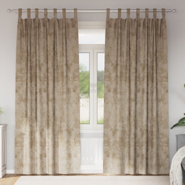 vidaXL Βελούδινες Κουρτίνες 2 τμχ. Μπρονζέ 260x140cm Βελούδο