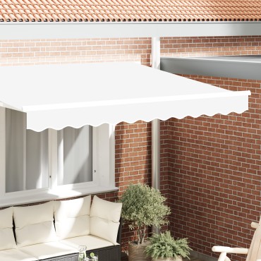 vidaXL Φάσα Τέντας για Πλαίσιο 2.5 μ Λευκή 2.3x0.2 μ