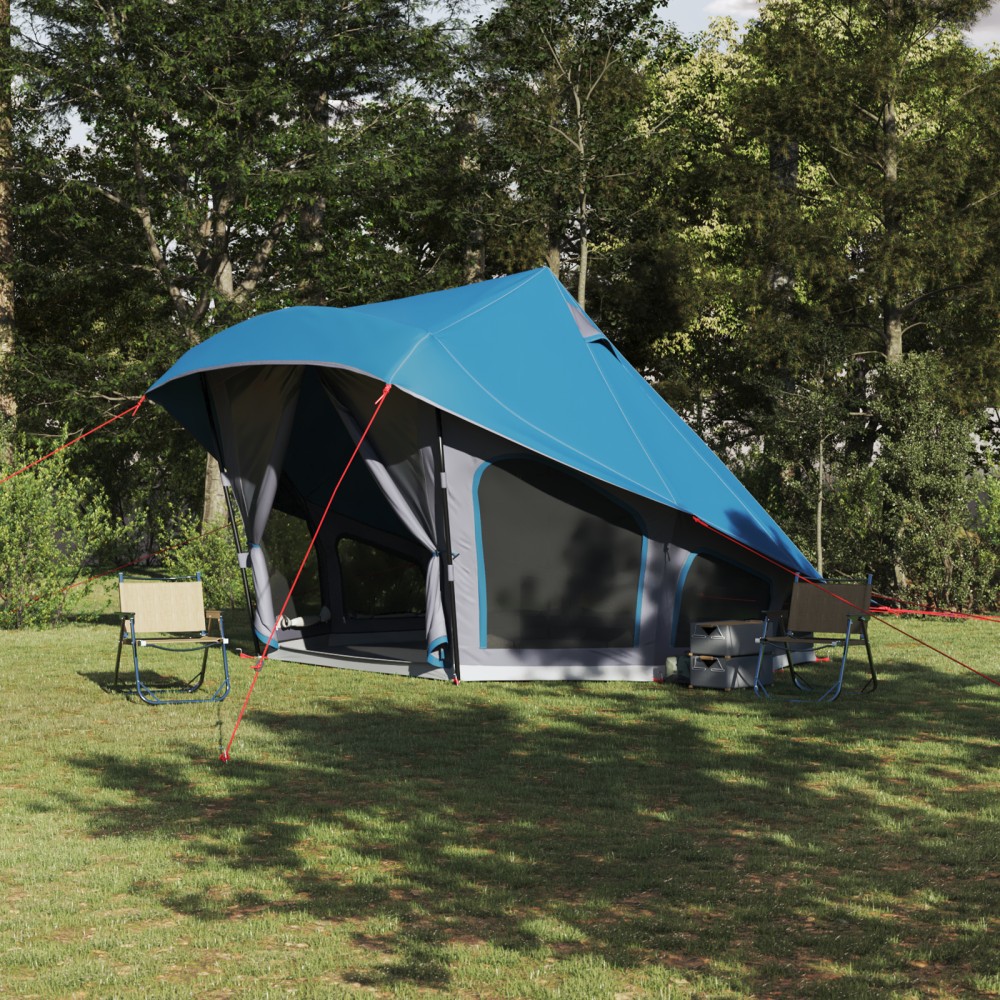vidaXL Σκηνή Τιπί με στέγη με αέρα αέρα Μπλε 508 x 470 x 300 εκ ταφτάς