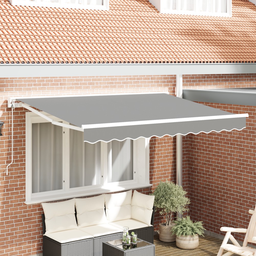 vidaXL Electric Awning Frame 2.5 x 2 m Λευκό