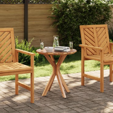 vidaXL Τραπέζι Bistro Κήπου 70x75cm Μασίφ Ξύλο Teak 1 τεμ.