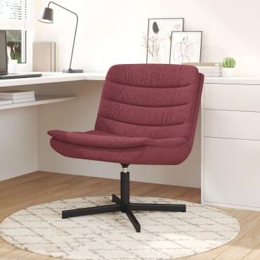 vidaXL Περιστρεφόμενη καρέκλα Κόκκινο 63x75x76cm ύφασμα