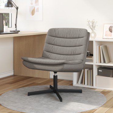 vidaXL Περιστρεφόμενη καρέκλα Taupe 63x75x76cm ύφασμα