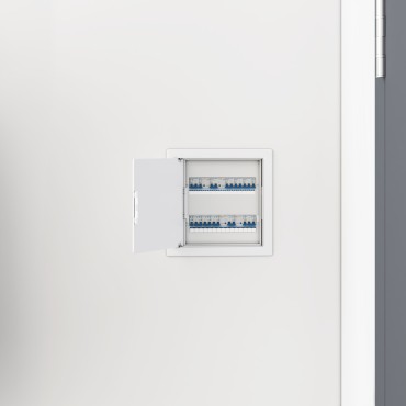 vidaXL Πίνακες Πρόσβασης 2 pcs Λευκό 15 x 15 εκ ΑΒΣ Πλαστικό