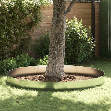 vidaXL Περίφραξη Γκαζόν 5 τμχ 25x100 cm Ευέλικτο Γαλβανισμένο Ατσάλι
