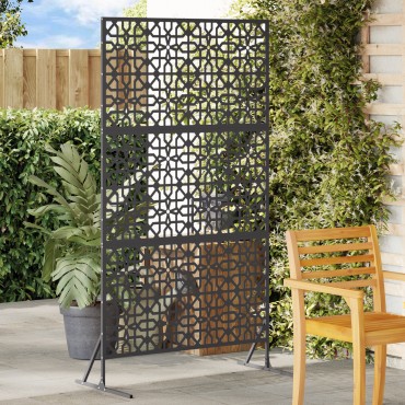vidaXL Οθόνη Ιδιωτικότητας 100x50x180cm Ατσάλι Μαύρο