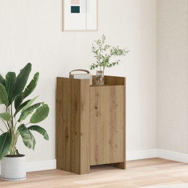 vidaXL Μπουφές Μασίφ Δρυ 45x35x75cm Επεξεργασμένο Ξύλο 1 τεμ.