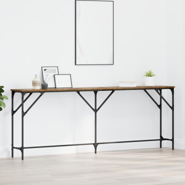 vidaXL Τραπέζι Κονσόλας Παλαιού Ξύλου 200x29x75cm Επεξεργασμένο Ξύλο 1 τεμ.