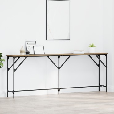 vidaXL Κονσόλα Ξύλο Δρυός 200x29x75 εκ 1 τεμ.