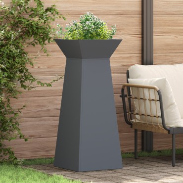 vidaXL Βάση Φυτών Ανθρακί Πλαστική 40 x 40 x 101 εκ Τετράγωνη Μοντέρνα