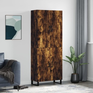 vidaXL Ντουλάπι Καπνιστή Δρυς 69,5x34x180cm από Επεξεργασμένο Ξύλο 1 τεμ.