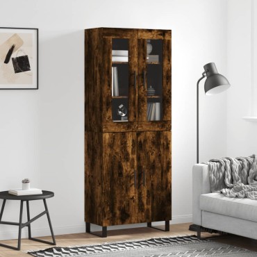 vidaXL Ντουλάπι Καπνιστή Δρυς 69,5x34x180cm από Επεξεργασμένο Ξύλο 1 τεμ.