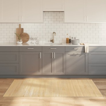 vidaXL Χαλί Ορθογώνιο Ανοιχτό Φυσικό 100x200cm Μπαμπού