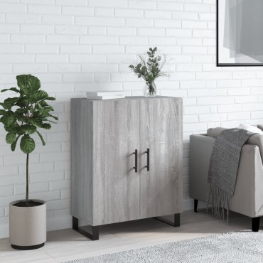 vidaXL Ντουλάπι Γκρι Sonoma 69,5x34x90cm από Επεξεργασμένο Ξύλο 1 τεμ.