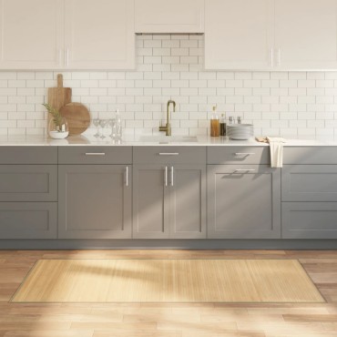 vidaXL Χαλί Ορθογώνιο Ανοιχτό Φυσικό 80x200cm Μπαμπού