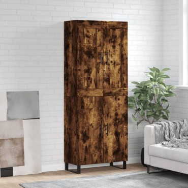 vidaXL Ντουλάπι Καπνιστή Δρυς 69,5x34x180cm από Επεξεργασμένο Ξύλο 1 τεμ.