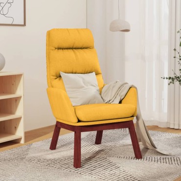 vidaXL Πολυθρόνα Relax Κίτρινο Μουσταρδί Υφασμάτινη 70x77x98cm 1 τεμ.