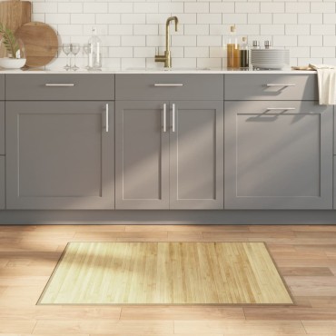 vidaXL Χαλί Ορθογώνιο Ανοιχτό Φυσικό 70x100cm Μπαμπού