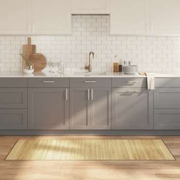 vidaXL Χαλί Ορθογώνιο Ανοιχτό Φυσικό 70x200cm Μπαμπού