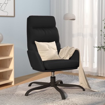 vidaXL Πολυθρόνα Relax Μαύρη από Συνθετικό Δέρμα 70x77x98cm 1 τεμ.
